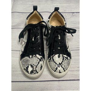 Women's Camel Threads black/white Livi snakeskin sneakers EU‎ 39 -size 8